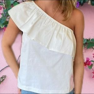 J Crew | NWT | One-Shoulder Top | Size S